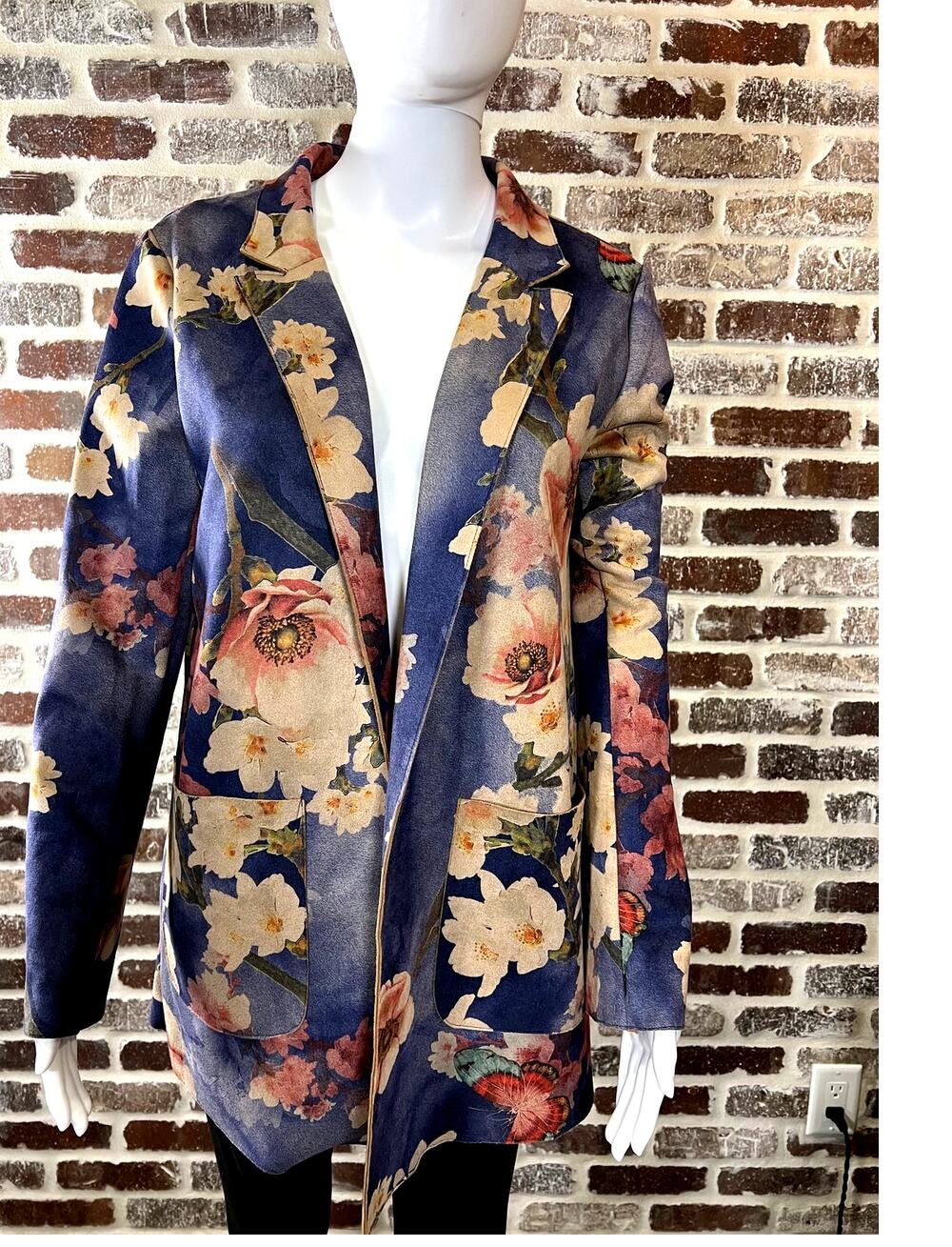 Solitaire Anthropologie OpenFront Soft Lightweight Front Pockets Jacket Womens S